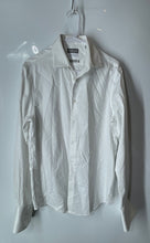 Load image into Gallery viewer, Michael Kors Mens White Airsoft Stretch Wrinkle Free Dress Shirt Size Medium
