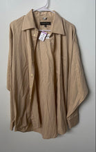 Load image into Gallery viewer, Kenneth Cole Mens Brown Long Sleeve Collared Dress Shirt Size 16.5 With Tag
