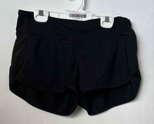 Load image into Gallery viewer, Lululemon Womens Black Stretch Elastic Waist Pull-On Athletic Shorts Size 6
