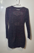 Load image into Gallery viewer, Express Womens Multicolor Round Neck Long Sleeve Open Back Sheath Dress Size XS
