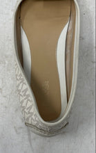 Load image into Gallery viewer, Michael Kors Womens Gloria Beige Monogram Buckle Slip-On Ballet Flats Size 9M

