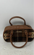 Load image into Gallery viewer, Steve Madden Womens Brown Zipper Inner Pocket Double Handle Satchel Handbag
