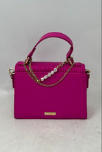 Load image into Gallery viewer, Aldo Womens Pink Detachable Strap Top Handle Flap Satchel Handbag
