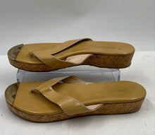 Load image into Gallery viewer, Authentic Jimmy Choo Womens Pathos Beige Thong Sandals Size EUR 38 Worn Stained

