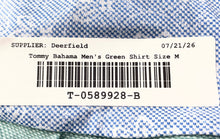 Load image into Gallery viewer, Tommy Bahama Mens Green Collared Short Sleeve Button-Up Shirt Size Medium
