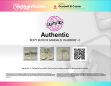 Load image into Gallery viewer, Authentic Tory Burch Womens Mini Miller White Plastic Thong Sandals Size 9M Worn
