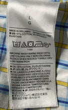 Load image into Gallery viewer, Banana Republic Mens Multicolor Plaid Print Wrinkle Button-Up Shirt Size L
