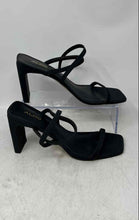 Load image into Gallery viewer, Aldo Womens Black Open Toe Slip-On Block Strappy Heels Size US 8
