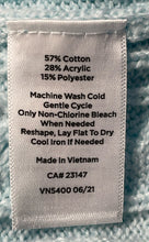 Load image into Gallery viewer, Talbots Womens Light Blue Button Cuff Cable-Knit Pullover Sweater Size Small
