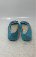 Load image into Gallery viewer, Michael Kors Womens Fulton Moc Turquoise Leather Slip-On Ballet Flats Size 8.5 M
