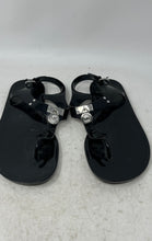 Load image into Gallery viewer, Michael Kors Womens Black Logo Open Toe Buckle Flat Thong Sandals Size 8M
