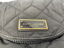 Load image into Gallery viewer, Authentic Marc Jacobs Womens Black Zipper Adjustable Strap Crossbody Bag Stained
