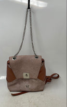 Load image into Gallery viewer, Velez Womens Brown Leather Chain Strap Convertible Backpack Size Small
