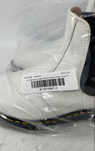 Load image into Gallery viewer, Dr. Martens Unisex 2976 White Black Leather Ankle Chelsea Boots Size M6 W7
