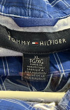 Load image into Gallery viewer, Tommy Hilfiger Mens Blue White Short Sleeve Button-Up Shirt Size XL
