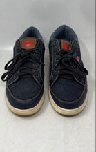 Load image into Gallery viewer, Levis Mens Blue Lace-Up Low Top Round Toe Denim Sneaker Shoes Size 12
