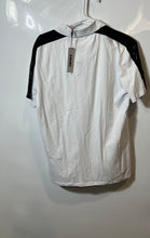 Load image into Gallery viewer, DKNY Mens White Short Sleeve Collared Quarter Zip Polo Shirt Size Small
