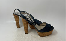 Load image into Gallery viewer, Michael Kors Womens Lucia Gray Suede Platform Heel Ankle Strap Sandals Size 10M
