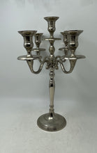 Load image into Gallery viewer, Vintage Silver-Tone Victorian Collectible 5 Candelabra Candle Holder

