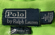 Load image into Gallery viewer, Polo Ralph Lauren Mens Green Cotton Short Sleeve Custom Fit Polo Shirt Size L
