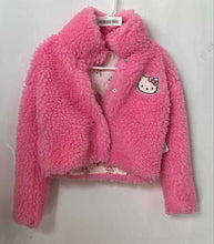 Load image into Gallery viewer, The Children's Place Hello Kitty Girls Pink Long Sleeve Sherpa Jacket Sz L 10/12
