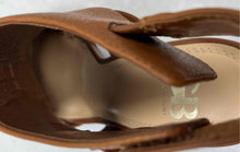 Load image into Gallery viewer, Gianni Bini Womens First Chance Brown Leather Peep Toe Ankle Booties Size 9.5M
