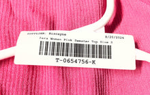 Load image into Gallery viewer, Zara Womens Pink Ribbed Long Sleeve Button Front Cardigan Sweater Size S
