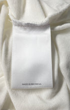 Load image into Gallery viewer, Express Womens White V-Neck Short Sleeve Fitted Gramercy Pullover T-Shirt Size M
