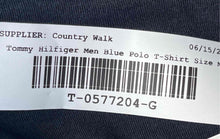Load image into Gallery viewer, Tommy Hilfiger Mens Blue Cotton Short Sleeve Spread Collar Polo T-Shirt Size M
