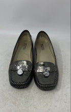 Load image into Gallery viewer, Michael Kors Womens Metallic Green Leather Slip-On Flat Loafer Shoes Size 8M
