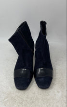 Load image into Gallery viewer, Guglielmo Rotta Womens Blue Suede Square Toe Side Zip Ankle Booties Size EU 36

