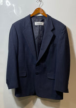 Load image into Gallery viewer, Albert Nipon Mens Blue Wool Notch Lapel Long Sleeve Two-Button Blazer Size 40
