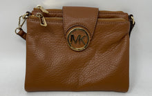 Load image into Gallery viewer, Michael Kors Womens Fulton Brown Leather Detachable Strap Lined Crossbody Bag
