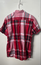Load image into Gallery viewer, Guess Mens Multicolor Plaid Cotton Short Sleeve Button-Up Shirt Size 2XL
