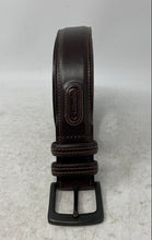 Load image into Gallery viewer, Columbia Mens Brown Leather Adjustable Formal Dress Belt One Size
