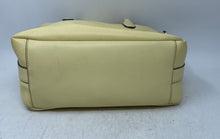 Load image into Gallery viewer, Calvin Klein Womens Yellow Leather Double Handle Shoulder Strap Satchel Handbag
