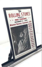 Load image into Gallery viewer, Home Decorative Wall Hanging Framed The Rolling Stones Free Concert Art Poster
