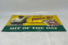 Load image into Gallery viewer, Vintage Desperate Enterprises Babe Ruth Chew Pinch-Hit Tobacco Metal Sign Plate

