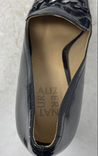 Load image into Gallery viewer, Naturalizer Womens Wynrie Black Leather Slip-On Square Toe Loafer Heels Size 9
