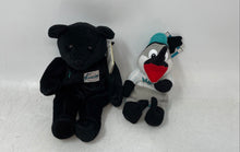 Load image into Gallery viewer, Florida Marlins Mascot Collectible Plush Toys Black Bear And Bird Souvenir 2 Pcs
