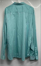 Load image into Gallery viewer, Calvin Klein Mens Light Aqua Cotton Long Sleeve Button-Up Shirt Size XXL
