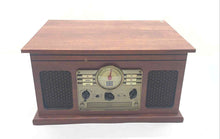 Load image into Gallery viewer, Victrola 6 In 1 Nostalgic Entertainment Center Brown Turntable Not Tested
