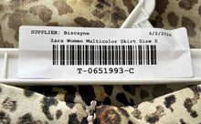 Load image into Gallery viewer, Zara Womens Multicolor Animal Print Side Zip Wrap Mini Skirt Size Small
