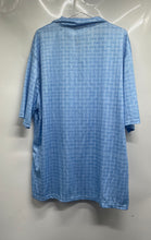 Load image into Gallery viewer, Milano Italia Mens Blue Geometric Short Sleeve Collared Polo Shirt Size 4XL
