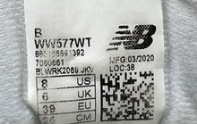 Load image into Gallery viewer, New Balance Womens 577 WW577WT White Leather Lace-Up Running Shoes Size 8 B
