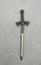 Load image into Gallery viewer, Jardiance Duo Miniature Templar Sword In Nomine Domini Silver Tone Letter Opener
