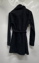 Load image into Gallery viewer, Forever 21 Womens Black Long Sleeve Button Front Pockets Belted Mini Dress Sz S

