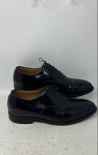 Load image into Gallery viewer, Johnston &amp; Murphy Mens Melton Black Cap Toe Lace-Up Oxford Dress Shoes Size 9.5D
