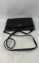 Load image into Gallery viewer, Coach Womens Brown Signature Print Leather Adjustable Strap Zipper Crossbody Bag
