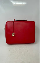 Load image into Gallery viewer, Kate Spade New York Womens Red Zipper Cosmetic Makeup Briefcase
